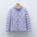 Pinghu Chixin 90 National Standard Autumn Winter New Lightweight Down Jacket Wave Pattern Women's Stand Collar Coat_ecoleips.com