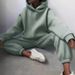 Women's Clothing sweatshirt set solid color casual fashion sports trousers two piece drop shipping_ecoleips.com