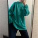 Popular Women's Sweatshirt Spring And Autumn, Ulzzang Cotton Thin Solid Color Jacket, Trendy Loose Top For Students_ecoleips.com