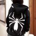 AC574 European And American Style Unique Dark-toned Women's Hoodie With Spider Print, New Early Spring Street Fashion_ecoleips.com