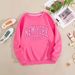Long Sleeve Sweatshirt For Women, Plus Size, Round Neck, Casual, Versatile, Youth, Fleece Lined, Thickened, Base Shirt,_ecoleips.com