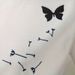 Women's Crew Neck Short-Sleeve T-Shirt, Butterfly Dandelion Print Casual Top_ecoleips.com