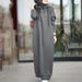Women's Clothing Solid Color Fur Plush Fabric Hooded Drawstring Loose Casual Pocket Long Sleeve Women's Sweatshirt_ecoleips.com