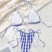 Women's Clothing Bikini Sexy Pit Tube Top High Split Front Twist Swimsuit Bikini_ecoleips.com