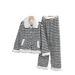 Double-sided Velvet Pajamas Women's Winter Flannel Thickened To Keep Warm Can Be Worn Outside Simple Casual Loungewear Two-piece Set_ecoleips.com
