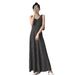 Black And White Sleeveless Striped Dress, 2025 Summer New Style, Elegant, Loose-fitting, Slimming A-line Long Dress_ecoleips.com