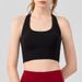 European And American Style Women's Sports Bra With Chest Pads, Yoga Wear, Beautiful Back, Shockproof, Halter Neck,_ecoleips.com
