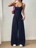 Women's Wide Leg Jumpsuit Sleeveless Strappy Wrap Style Romper Casual Comfortable One Piece Summer Outfit_ecoleips.com