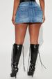 K Elastic Denim Skirt For Women, Denim Short Skirt_ecoleips.com