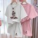 Plus Size Women's Printed Short Sleeve Set – Trendy Round Neck T-Shirt & Shorts, Flattering Casual Outfit_ecoleips.com