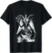 Women's T-Shirts T-Shirt. Sigil Of Baphomet Goat Head Satan Tee T-Shirt_ecoleips.com