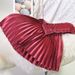 Women's Clothing Pleated skirt skirt autumn and winter new chic high waist retro style ulzzang fashion skirt female winter_ecoleips.com