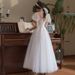 Women's Clothing New Style Super Fairy Simple Bride Temperament Go Out Yarn Travel Shooting Dress Skirt_ecoleips.com