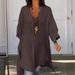Women's Clothing Cotton And Linen Split Loose Shirt Dress_ecoleips.com