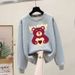 Women's Niche Design round Neck Sweatshirts Fashionable Fleece Lined Thickened Sweatshirts for Spring Autumn And Winter_ecoleips.com