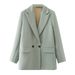 2025s 25 Color Style Women's Clothing 2025 Spring And Autumn New Fashion Light Gray Suit Jacket For Women A8PS27372_ecoleips.com