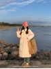 Women's Clothing Women's Long Puffer Coat With Loose Fit, Korean Style Quilted Jacket, Winter Fashion Outerwear In Black, White, Khaki_ecoleips.com