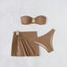 New 2026 Three Piece Swimsuit Bikini Baby Spa Resort Beach Style European American Skirt Design Swim Set_ecoleips.com
