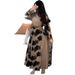 Women's Backless Halter Maxi Dress – Sleeveless High-Slit Polyester Dress With Flounce Hem (Breathable Summer Dress, S-3xl, Streetwear Elegance)_ecoleips.com