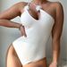 Women's One Piece Swimsuit European American Style Solid Color Floral Design Special Fabric Bikini Cross Border E Commerce 2025_ecoleips.com