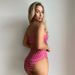Women's Clothing New Bikini Swimsuit Women's Sexy Plaid Split High Waist Bikini_ecoleips.com