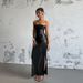 JY24390MHO Angel Wings Slimming Rhinestone Strapless European And American Women's Fashion Off-Shoulder Long Dress_ecoleips.com