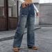 K Women's New Multi Pocket Denim Workwear Pants For Women_ecoleips.com