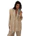 Women's Clothing Fashion Casual Women's Clothing Sequined Suit Jacket Trousers Suit Temperament Elegant Sequined Top Pants_ecoleips.com