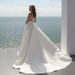 Wedding Dress With Long Train New Bride White Atmospheric Palace Style Wedding Dress Wedding Dress_ecoleips.com