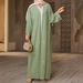 Muslim Dress Women Exquisite Embroidered Muslim Robe Dress – Elegant Long Cardigan With Middle Eastern Cultural Flair_ecoleips.com