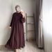 2024 New Model Abaya Middle Eastern Muslim Robe Large Hem Fashionable Elegant Dress_ecoleips.com
