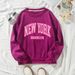 Long Sleeve Sweatshirt For Women, Plus Size, Round Neck, Casual, Versatile, Youth, Fleece Lined, Thickened, Base Shirt,_ecoleips.com