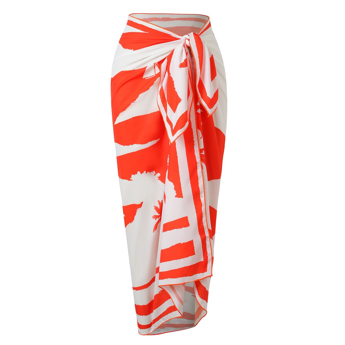 Women's Clothing Halter Neck Strapless Swimsuit Set Sexy Hollowed Out One Piece With High Waisted Printed Beach Skirt For Vacations And Hot Springs_ecoleips.com