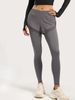 K Wearing Sports, Fitness, Running, Training, Tight Fitting Mesh, Side Pockets, Fake Two-piece Yoga Pants_ecoleips.com