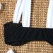Women's High-Cut Bikini Set Minimalist Swimwear Black And White High-Leg Design Sexy Clothing_ecoleips.com