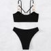 Women's Clothing Bikini Sexy Beach Vacation Two Piece Swimsuit Regular Fit Polyester Spring/Autumn/Winter/Summer_ecoleips.com