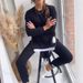 Trendy Autumn Splicing Fake Two-Piece Sweatshirt & Sweatpants Set – Stylish & Comfortable (S-5XL, Bluish/Orange/Black/Apricot/Pink/Greyish)_ecoleips.com