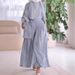 Modest Evening Dress Women's High Waisted Wide Leg Pants Vest Three Piece Set European American Style Autumn New Arrivals Muslim Fashion Clothing_ecoleips.com