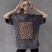 Independent Station Foreign Trade Washed Short Printed T-Shirt Summer Casual Couple Loose Half Sleeve Top_ecoleips.com