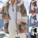 Fashionable Oversized Fleece Hooded Coat For Women - Cozy Winter Outerwear With Multiple Color Options (S-5XL)_ecoleips.com