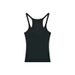 New American Retro Style Slim-fit Camisole Women, Suitable For Summer Sports And Casual Wear, In Dark Gray, Trendy On_ecoleips.com