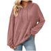 Aria Basics European And American Cross-Border Trade 2025 Autumn Winter New Solid Color Long Sleeve Hooded Ribbed Brushed_ecoleips.com