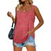 2026 Summer Sleeveless Square Collar Solid Color Vest T-Shirt For Women_ecoleips.com