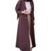 Women's Trench Coat – Designer Longline Polyester Blend Coat With Notched Lapel, Elegant & Comfortable (Deep Red, S-Xxl)_ecoleips.com