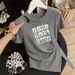 Women's Clothing Women's Irregularly Patterned Hollow Out Printed Short Sleeve T-Shirt Stylish Summer Design Fashionable Pleated Top_ecoleips.com