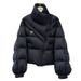 2025 New For Women Winter Short Korean Style Unique Irregular Coat Design Loose Thickened Cotton Padded Jacket Trendy_ecoleips.com