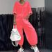 Women's Clothing Spring And Autumn New Cotton And Linen Women's Casual Fashion Long Sleeved Trousers Two Piece Suit_ecoleips.com