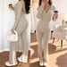 2026 European American Cross-Border Trade Women's Slim Fit Autumn Winter Casual Zipper Top And Pants Comfortable Set_ecoleips.com