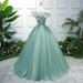 Women's Clothing Colorful Gauze Wedding Dress New Style Host Performance Student Vocal Solo Art Examination Dress Puffy Skirt Long Evening Dress_ecoleips.com