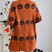 European And American Halloween Cross-Border Women's Knitted Cardigan Jacket 2025 New Printed Sweater_ecoleips.com